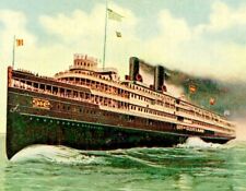 C.1911 D&C Line. Steamer City Of Cleveland. Ships. DC Grocery Store Advertising picture
