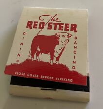 Vintage 1950’s The Red Steer Portland , OR Matchbook Full Unstruck picture