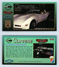 Last St. Louis-Vette #FT70 Corvette Heritage Collection 1996 Factory Tour Card picture