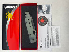 New Spyderco Smock Natural Jade G10 /M4 DLC /C240GM4PBK /Discontinued Exclusive picture