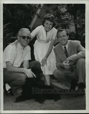 1962 Press Photo Teresa Wright with Robert Anderson and Jack Linkletter picture
