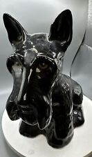 VTG. Antique Porcelain Scottish Terrier Scottie Scotty Dog Statue Figurine Art picture