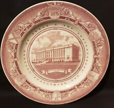 Rare Vintage Wedgwood  Texas A&M Aggie Chemistry Building 1933 Plate picture