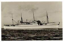 RPPC Steamship MS FALSTRIA East Asiatic Co Ltd Copenhagen real photo postcard picture