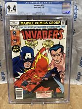The Invaders #26 CGC 9.4 Newsstand  Marvel Comics Captain America Sub Mariner picture