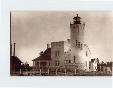 Postcard Old Mackinac Point Lighthouse Mackinaw City Michigan USA picture