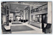 c1910 Hotel Clark Office Lobby Interior View Chandelier Los Angeles CA Postcard picture