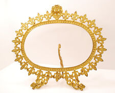 Antique NB & IW National Brass and Iron Works Large Oval Ornate Picture Frame  picture