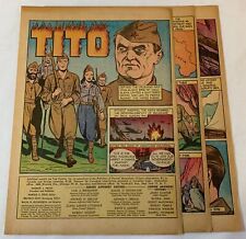 1944 five page cartoon story ~ JOSEP BROZ TITO Yugoslavia picture