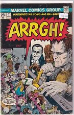 Marvel Comics Arrgh #2 Vintage Horror Parody Comic Book Bronze Age 1974 picture