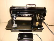 VINTAGE SINGER SEWING MACHINE  301A, SLANT NEEDLE, SERVICED, NB073952 picture