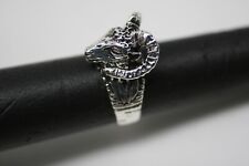Old Navajo Sculptured Ram Head Sterling Silve Men's Ring sz 11 picture