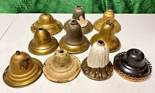 10 Antique Vintage Brass Ceiling Light Canopies picture