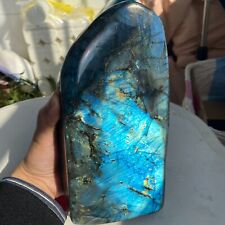 9.27LB Natural Gorgeous Labradorite Quartz Crystal Stone Specimen Healing X13 picture