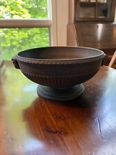 Wedgwood Black Basalt Rams Head Footed Cachepot picture