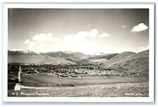 c1950's Bird's Eye View Of Missoula Montana MT RPPC Photo Vintage Postcard picture