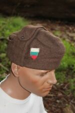 Vintage Soviet Era Bulgarian military wool pilotka cap hat winter communist picture