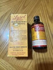Vintage Lysol Brand Disinfectant Antiseptic Glass Bottle With Box picture