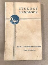 RARE: 1962-63 Student Handbook, Ralph L. Fike Senior High School, Wilson, NC picture