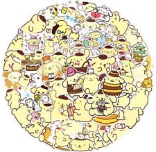 Sanrio Pompompurin Stickers 50 Pcs, Yellow Dog Decal For Laptop Car - US SELLER picture