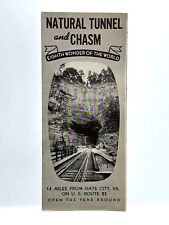 Vintage Eighth Wonder of the World Tunnel and Chasm Folded Paper Brochure Map picture
