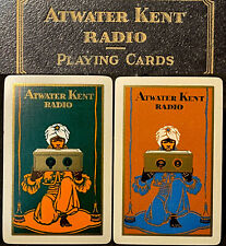 Rare Historic Atwater Kent Antique Radio Playing Cards & Box Set + Jokers picture