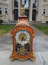 Vintage Franz HERMLE Italy Boulle Louis Style Mantel Clock Made In Italy Nice picture