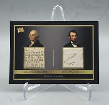 2024 Pieces of the Past Dual Relic George Washington Abraham Lincoln #28 picture