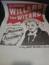Original Willard The Wizard Magician Poster 22x 14.5  Abaton picture