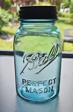 Vintage Ball Perfect Mason Jar 1 Quart, Aqua # 4 picture
