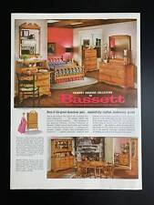 Vintage 1963 Bassett Furniture Print Ad picture