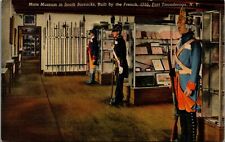 East Ticonderoga NY~Main Museum in South Barracks~Wax or Real Soldiers? 1940s PC picture