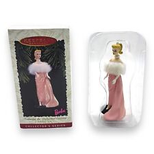 Hallmark Ornament Enchanted Evening Barbie Doll 1996 Vintage Pink Dress Holiday picture