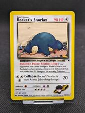 Rocket's Snorlax 33/132 Rare Gym Heroes Set Pokemon Card WOTC LP-NM  picture