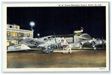 c1930's W. W. Howes Municipal Airport Huron South Dakota SD Vintage Postcard picture