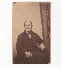 Antique Carte De Visite CDV Card Photograph Gentleman Sitting Portrait Thomas picture