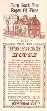 Warner House Portsmouth New Hampshire Vintage Admission Ticket picture