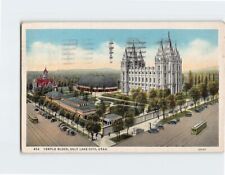 Postcard Temple Block Salt Lake City Utah USA picture