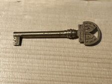 Antique Victorian Eastlake Brass Hollow Barrel Skeleton Key 2 3/4” picture