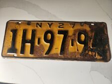 Antique 1927 New York License Plate 1H-97-94 picture