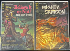 Gold Key 2 Comic Silver Age LOT MIGHTY SAMSON #16 RIPLEY'S BELIEVE IT OR NOT 12 picture