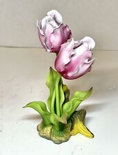 Andrea By Sadek Porcelain Pink Tulips ~ Gorgeous Excellent Condition. picture