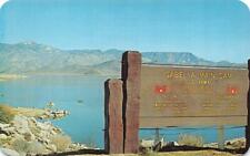 CA, California  LAKE ISABELLA & MAIN DAM MARKER SIGN Kern County CHROME Postcard picture