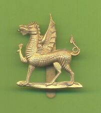 MONMOUTHSHIRE REGIMENT.BRASS ARMY CAP BADGE picture