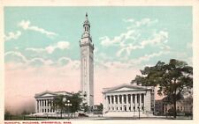 Springfield, Mass, MA, Municipal Buildings, Unused Vintage Postcard b9994 picture