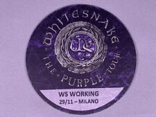 Whitesnake Ticket Pass Vintage Original The Purple Tour Milan Italy 2015 picture