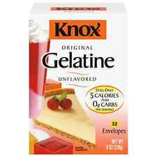 Knox Original Unflavored gelatin (32 Ct Packets) Free & Fast Shipping. picture