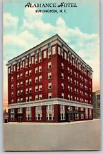 Burlington, North Carolina NC - Alamance Hotel - Vintage Postcard - Unposted picture
