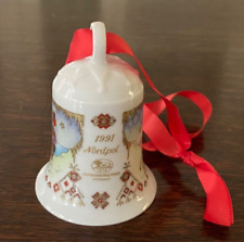 Weihnachts-Glocke Germany Hutschenreuther Christmas Bell Ornament 1991 Mint picture