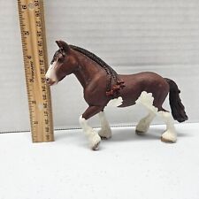Schleich CLYDESDALE MARE Horse Figure #13809 Braided Mane w/ Bows - 2015 - NICE picture